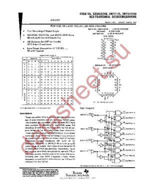 SN74145N datasheet  